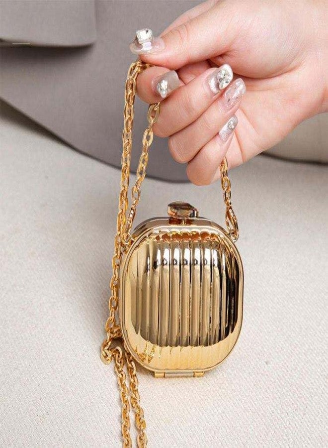 SALTY Golden Acrylic Mini Bag | Women’s Stylish Shoulder Handbag | Travel & Daily Use | Durable & Fashionable Purse | Lightweight Design Trendy Handbag - Image 2